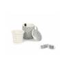 Arabesque grey porcelain teapot with filter cm 11x8