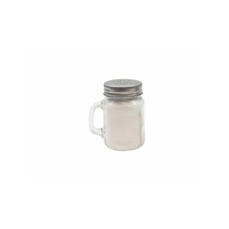 Salt, pepper or cocoa spreader Glass jar cl 14