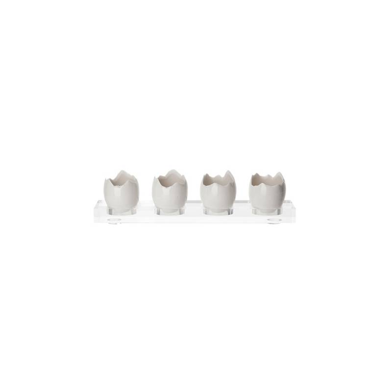 100% Chef white porcelain egg cup cl 5