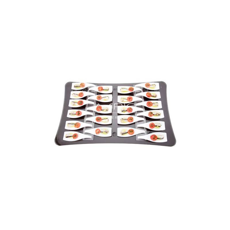 Gastro 100% Chef black plexiglass tray cm 53x32.5