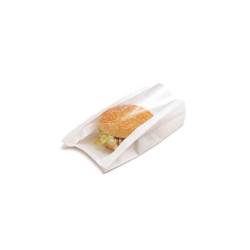 Delicatessen open bags with window in white paper cm 11x21