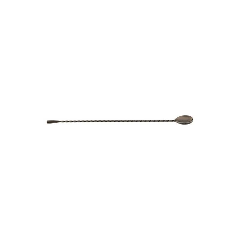 Black stainless steel teardrop bar spoon cm 35