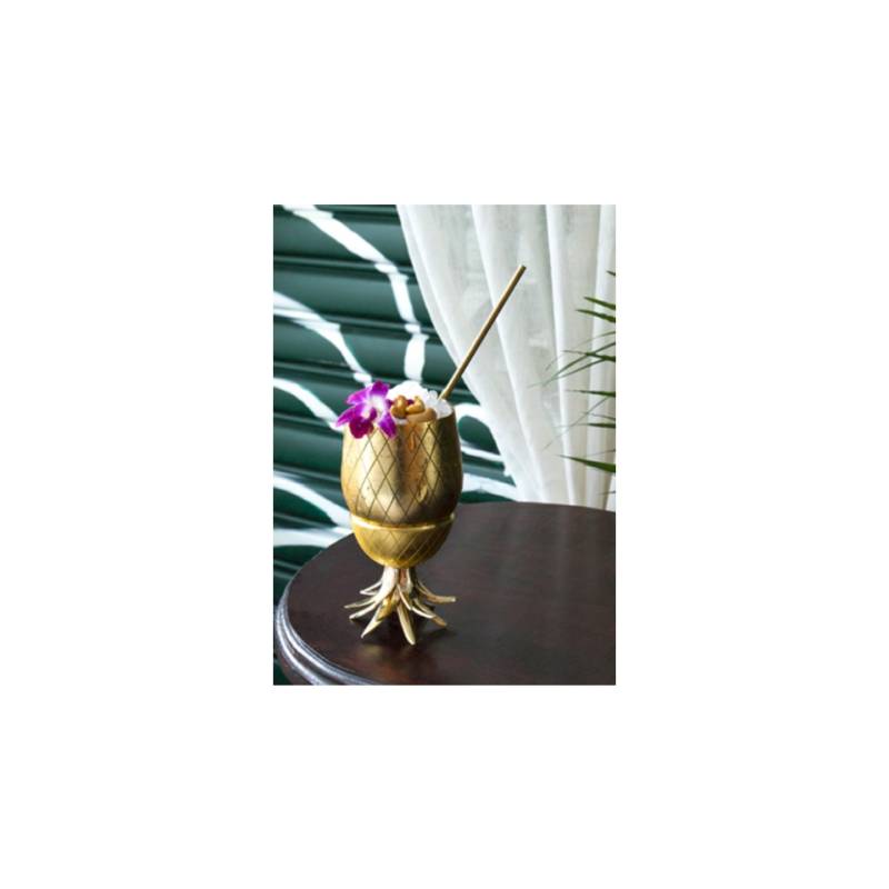 Golden steel straws cm 25
