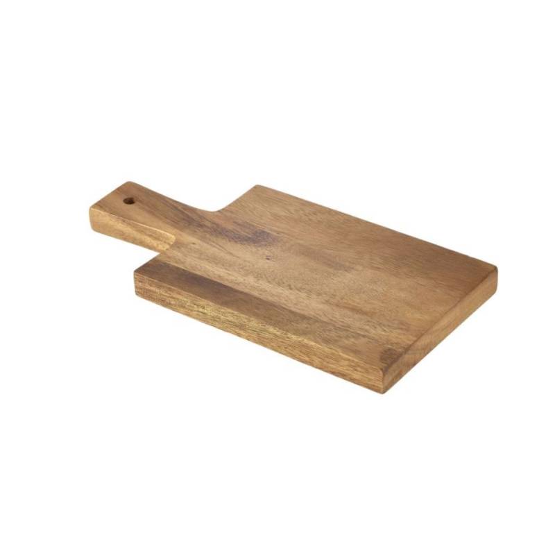 Tagliere rettangolare con manico in legno di acacia cm 28x14