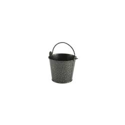 Black hammered galvanized steel mini-blanket cm 10