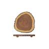 Round cutting board with wooden feet cm 30