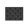 Damask Paper Placemat Black And Silver Cm 30×40