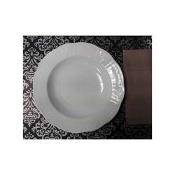 Damask Paper Placemat Black And Silver Cm 30×40