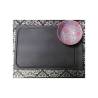 Damask Paper Placemat Black And Silver Cm 30×40