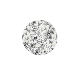Sous-verres à fleurs en cuir régénéré cm 10