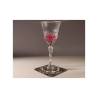 Art Deco Untersetzer aus regeneriertem Leder 10x10 cm