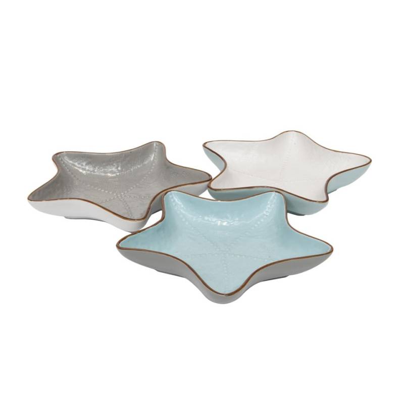 Mediterraneo Novità Home starfish bowl in colorful ceramic 23x23x4 cm