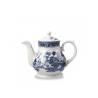 Vintage Churchill white vitrified ceramic teapot blue decor cl 85
