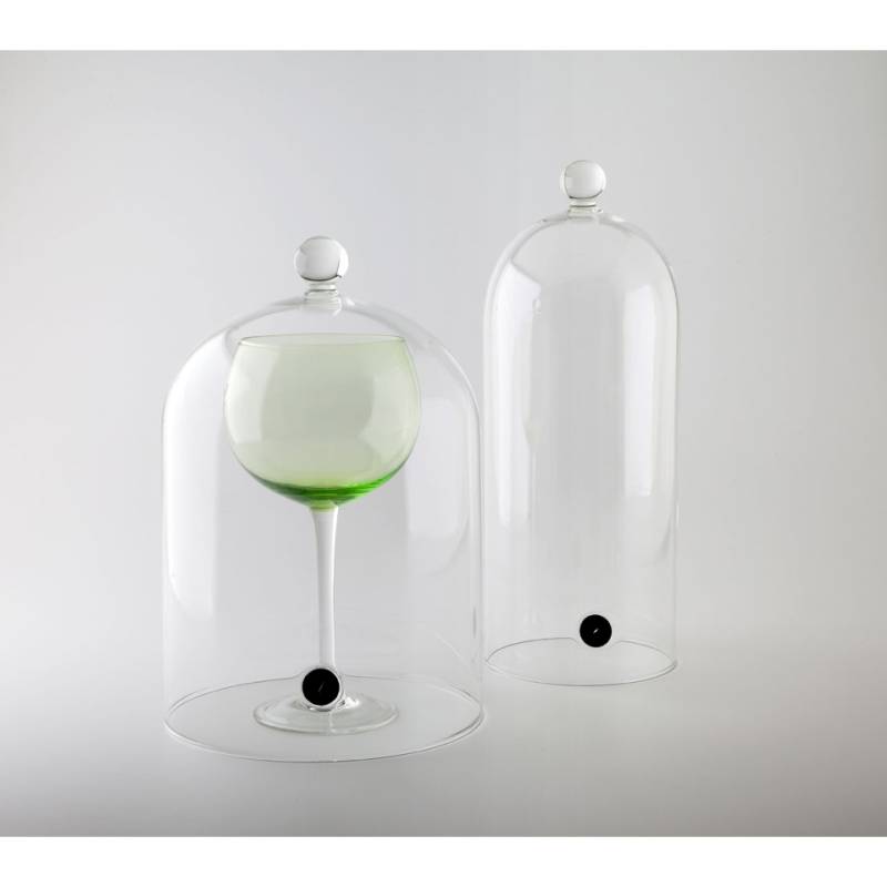 Cocktail bell with valve 100% Chef glass 30x12 cm