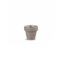 Vasetto Plant Pot Churchill in ceramica vetrificata grigia cl 11
