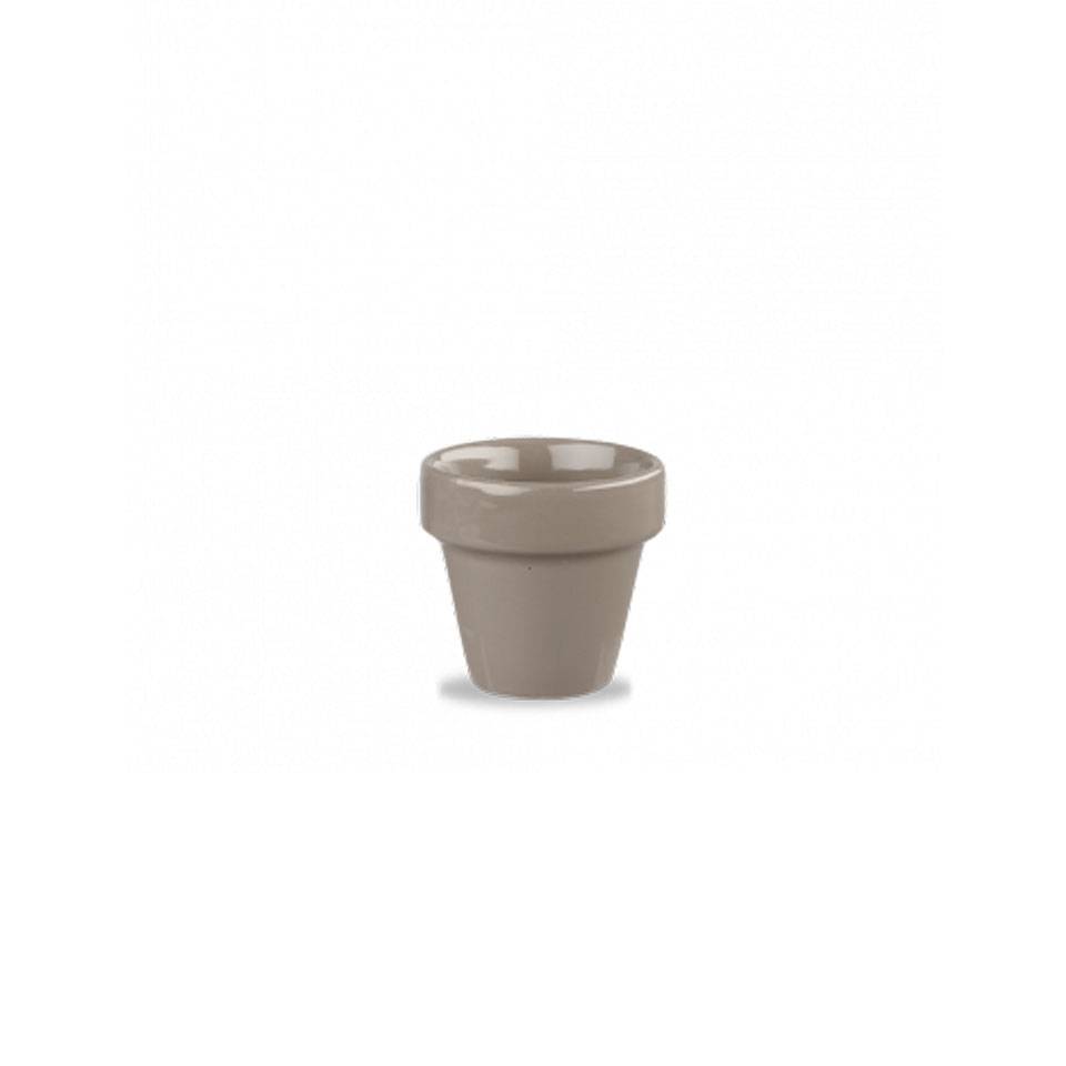 Vasetto Plant Pot Churchill in ceramica vetrificata grigia cl 11