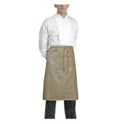 Waist apron with pocket Egochef 70x70cm khaki