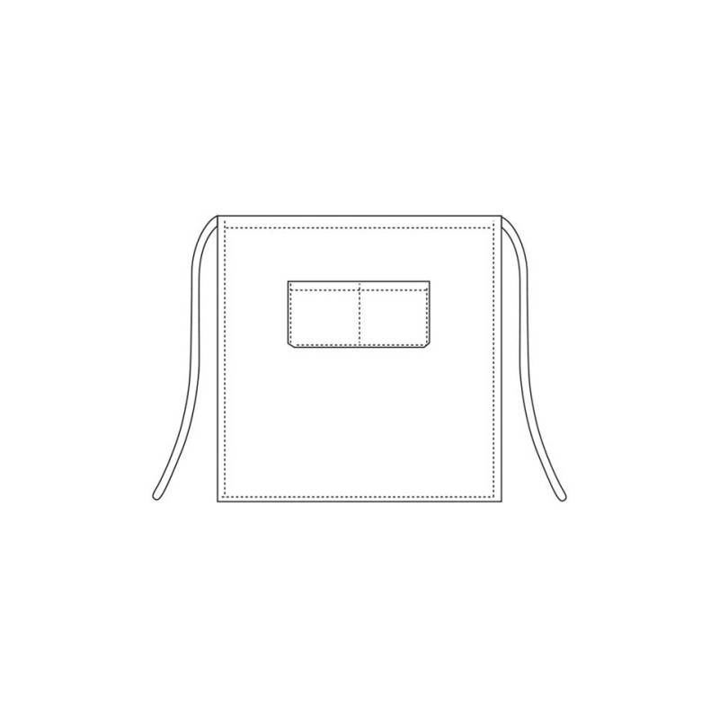 Grembiule vita con tascone Egochef 70x70cm kaki