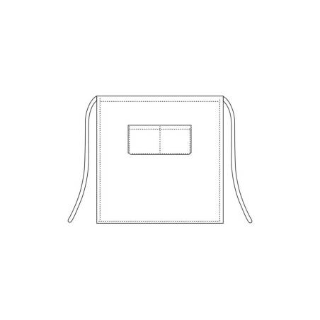 Grembiule vita con tascone Egochef 70x70cm kaki