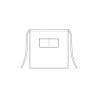 Grembiule vita con tascone Egochef 70x70cm kaki