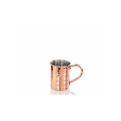 Henry Light steel and hammered copper mug cl 40