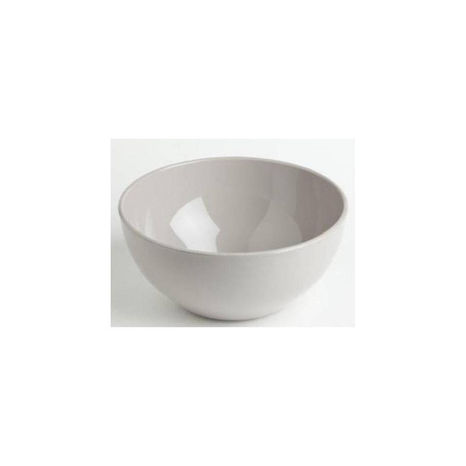 White pbt round salad bowl 25x11.5 cm