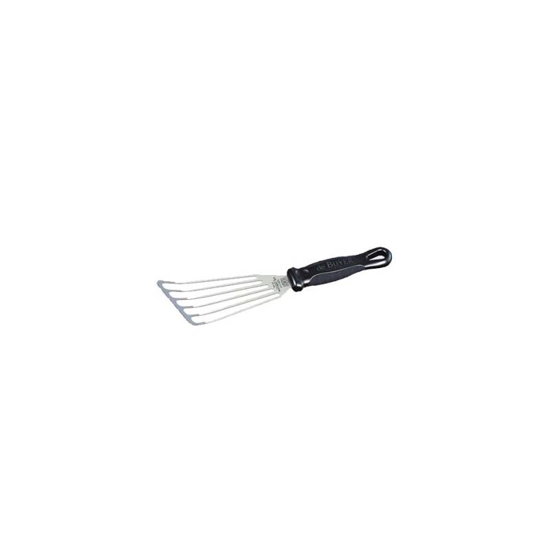 De Buyer flexible perforated stainless steel spatula cm 14