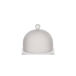 Snow 100% Chef round dome in frosted glass cm 14