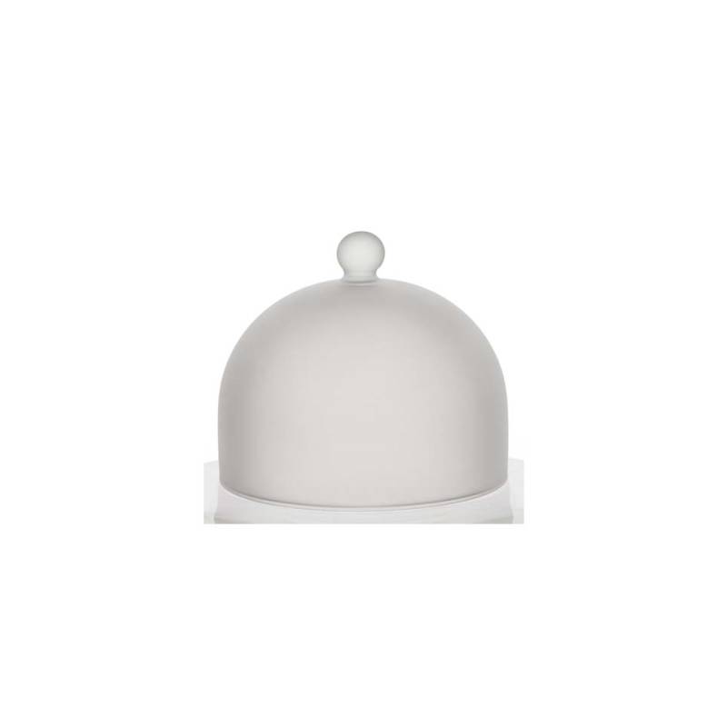 Cupola tonda Snow 100% Chef in vetro satinato cm 14