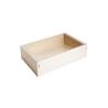 Cassetta per frutti di mare 100% Chef in legno cm 21x13x5