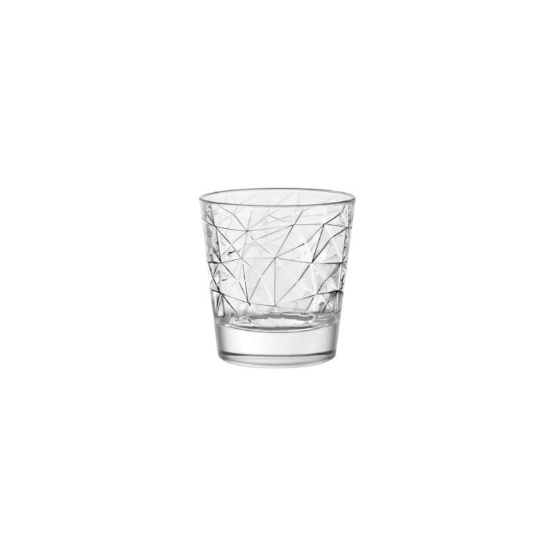 Bicchiere Dolomiti acqua Vidivi in vetro lavorato cl 37