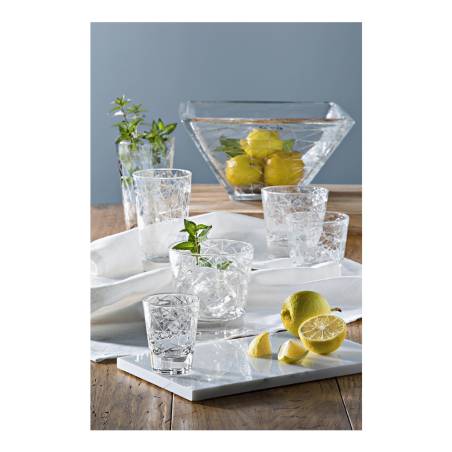 Dolomites Vidivi water tumbler in worked glass cl 37