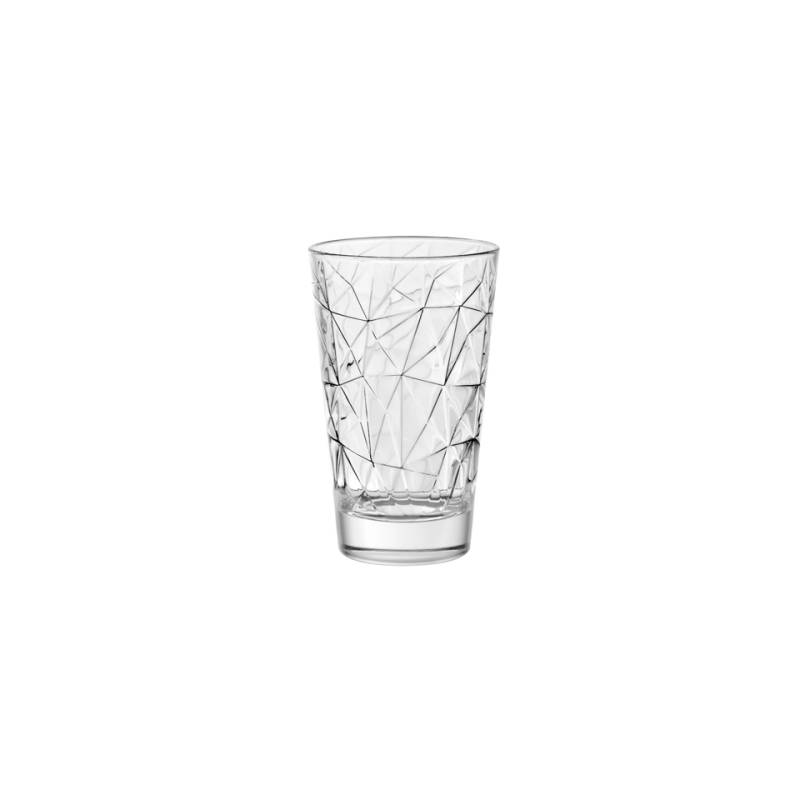 Vidivi bearbeitetes Glas Dolomit-Getränkeglas cl 42