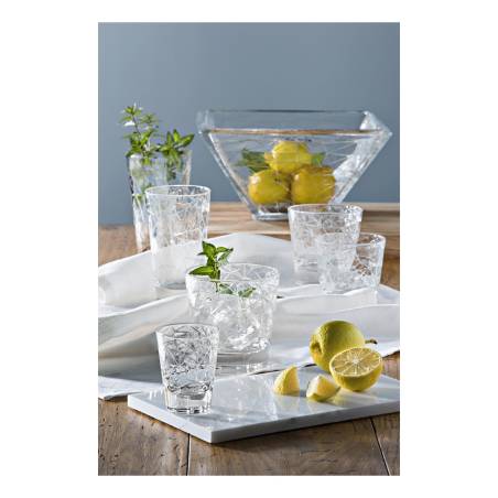 Vidivi bearbeitetes Glas Dolomit-Getränkeglas cl 42