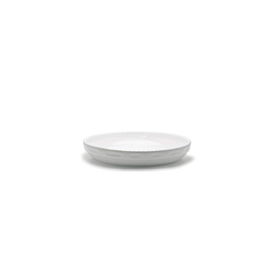 Cordonata Round Stackable white porcelain dish 28x6.5 cm