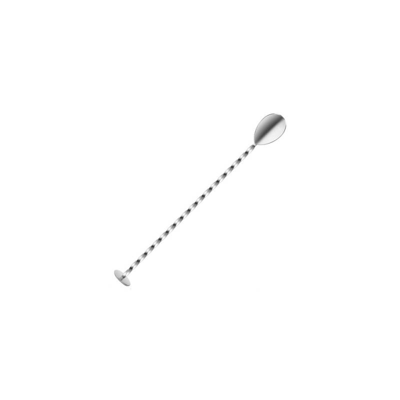 Cuillère de bar avec pilon en acier inoxydable 33,5 cm