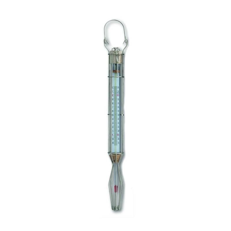 Glass sugar thermometer +80°C +220°C