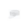 White 100% cotton cap with flap 