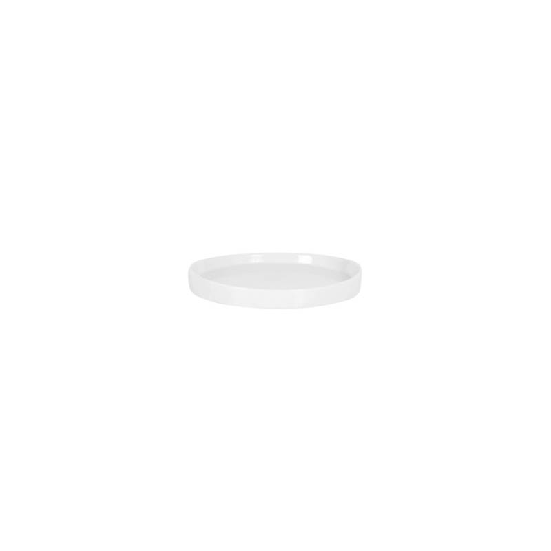 White porcelain round tray cm 15