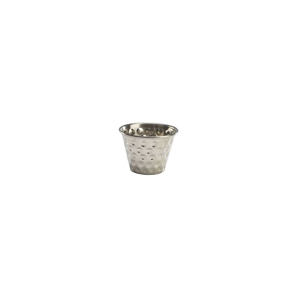 Ramekin stainless steel hammered cup cm 6