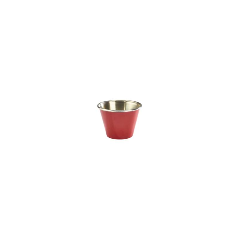 Coppetta Ramekin in acciaio inox rosso cm 6