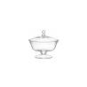 Serve LSA centerpiece with glass lid cm 21