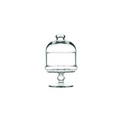 Mini alzata Patisserie Potiche Pasabahce con cupola in vetro cm 10x18,5