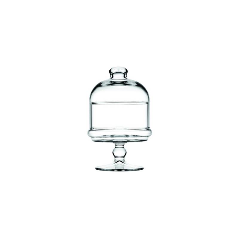 Patisserie Potiche Pasabahce glass mini riser with dome 3.93x7.28 inch