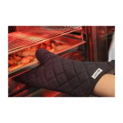 Hendi oven mitt in anthracite reinforced cotton