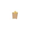 Brown paper fry container cm 13x8x13.5