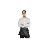 Black faux leather Aloha apron 8 pockets cm 68x30