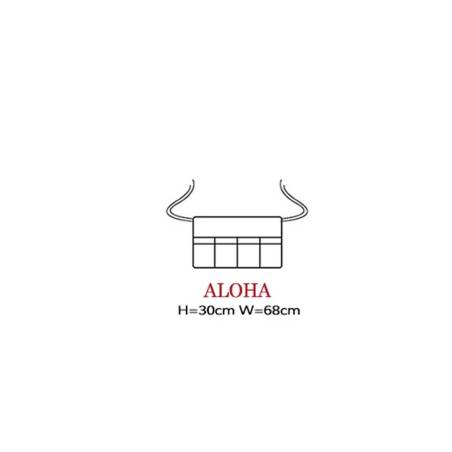 Grembiule Aloha in ecopelle marrone cm 68x30