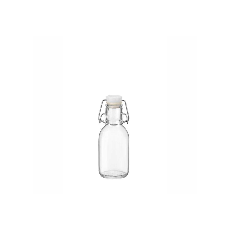 Bottiglia Emilia Bormioli Rocco con tappo ermetico in vetro cl 25