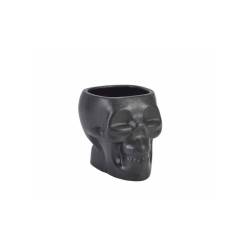 Black Ceramic Skull Tiki Mug cl 80